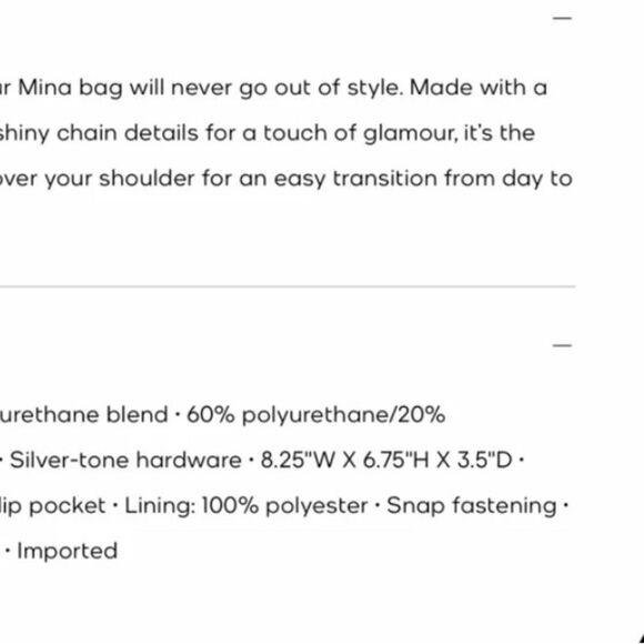 NEW! Michael Kors Baby Blue Mina Small Chain Crossbody Bag - Picture 4 of 4